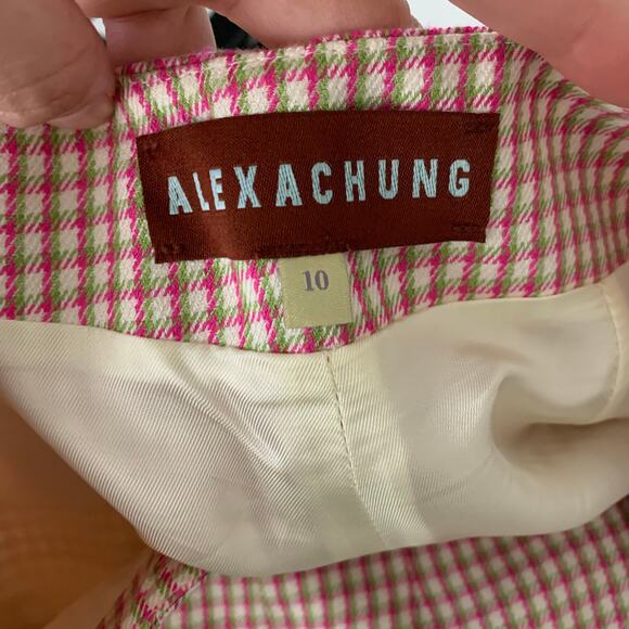 Alexa Chung High Waisted Plaid Womens Long Shorts US 6 - Picture 14 of 16